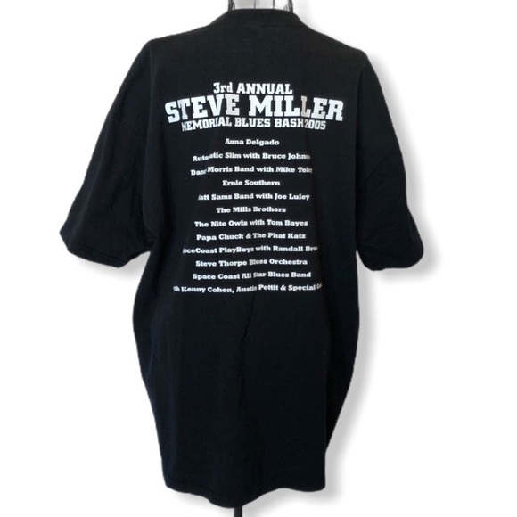 3rd Annual Steve Miller Memorial Blues Bash Black Size X-Large - Picture 2 of 6